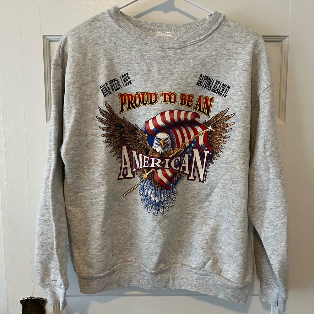 Vintage 1995 Bike Week Daytona American Eagle Sweatshirt